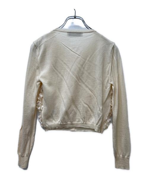 VALENTINO（ヴァレンティノ）VALENTINO (ヴァレンティノ) 薄手カーディガン ベージュ サイズ:Ｓの古着・服飾アイテム