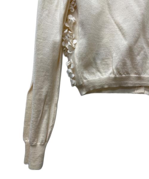 VALENTINO（ヴァレンティノ）VALENTINO (ヴァレンティノ) 薄手カーディガン ベージュ サイズ:Ｓの古着・服飾アイテム