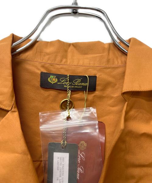 LORO PIANA（ロロピアーナ）LORO PIANA (ロロピアーナ) 半袖ワンピース オレンジ サイズ:３８の古着・服飾アイテム
