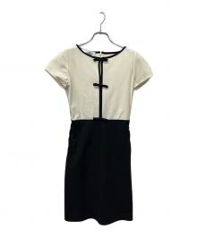 VALENTINO（ヴァレンティノ）の古着「半袖ワンピース」｜ホワイト×ブラック