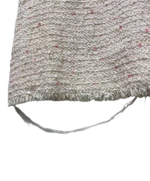 CHANEL（シャネル）CHANEL (シャネル) 半袖ワンピース ピンク×ホワイト サイズ:３６の古着・服飾アイテム