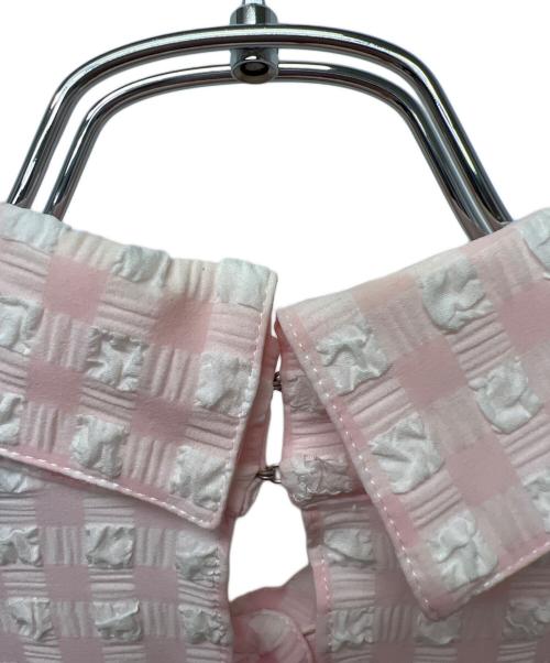 CHANEL（シャネル）CHANEL (シャネル) 半袖ワンピース ピンク×ホワイト サイズ:３６の古着・服飾アイテム