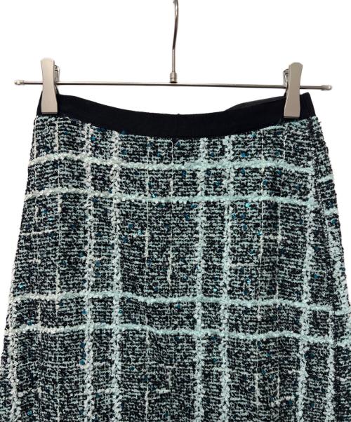 DRAWER（ドゥロワー）DRAWER (ドゥロワー) ツイードスカート グリーン サイズ:３６の古着・服飾アイテム