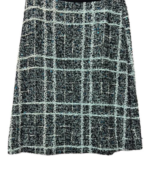 DRAWER（ドゥロワー）DRAWER (ドゥロワー) ツイードスカート グリーン サイズ:３６の古着・服飾アイテム