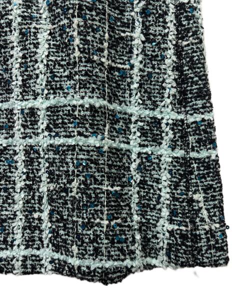 DRAWER（ドゥロワー）DRAWER (ドゥロワー) ツイードスカート グリーン サイズ:３６の古着・服飾アイテム