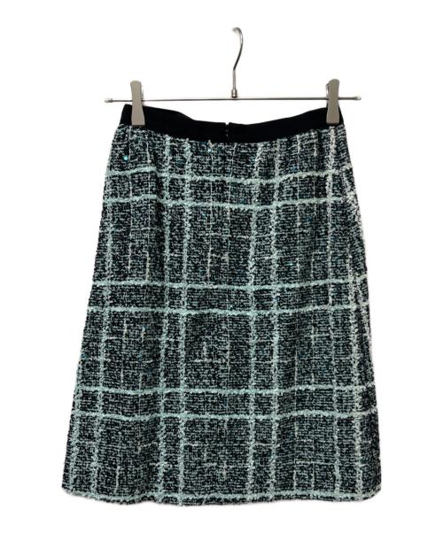 DRAWER（ドゥロワー）DRAWER (ドゥロワー) ツイードスカート グリーン サイズ:３６の古着・服飾アイテム