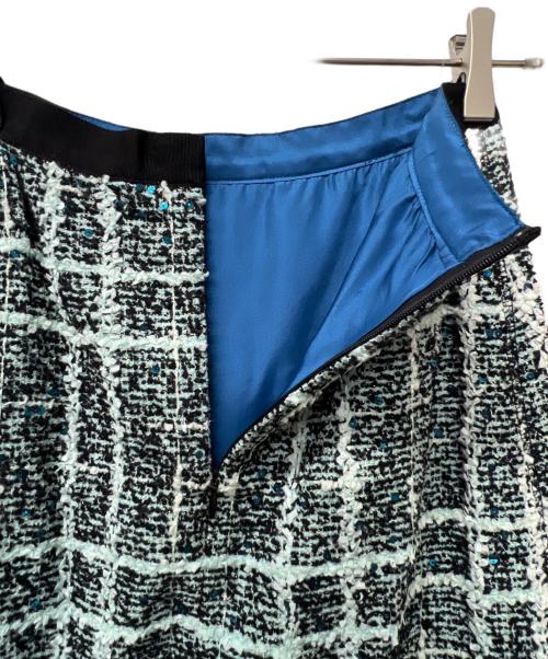 DRAWER（ドゥロワー）DRAWER (ドゥロワー) ツイードスカート グリーン サイズ:３６の古着・服飾アイテム