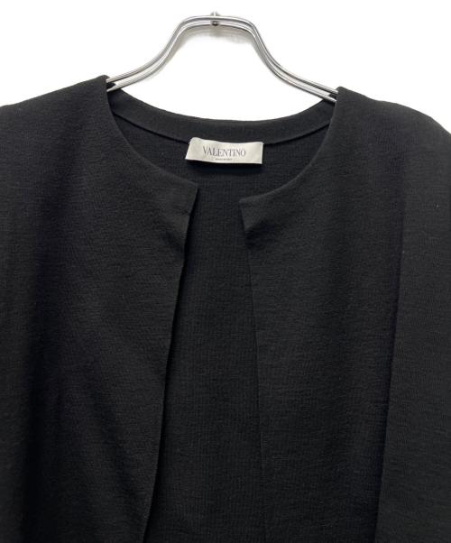 VALENTINO（ヴァレンティノ）VALENTINO (ヴァレンティノ) ニットカーディガン ブラック サイズ:Ｓの古着・服飾アイテム