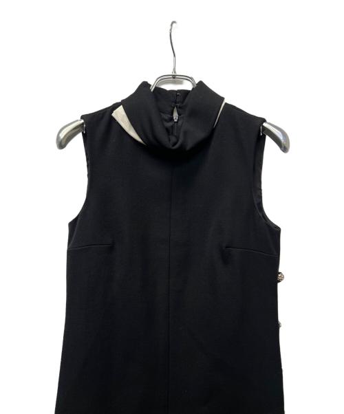 VALENTINO（ヴァレンティノ）VALENTINO (ヴァレンティノ) ノースリーブ・キャミソールワンピース ブラック サイズ:３８の古着・服飾アイテム