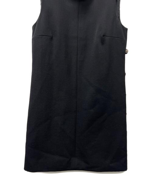 VALENTINO（ヴァレンティノ）VALENTINO (ヴァレンティノ) ノースリーブ・キャミソールワンピース ブラック サイズ:３８の古着・服飾アイテム