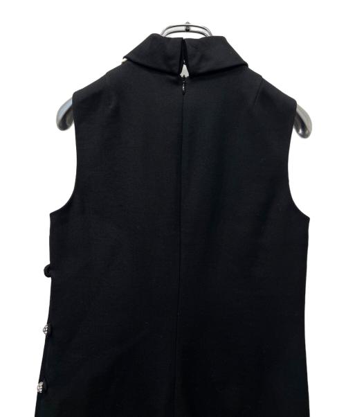 VALENTINO（ヴァレンティノ）VALENTINO (ヴァレンティノ) ノースリーブ・キャミソールワンピース ブラック サイズ:３８の古着・服飾アイテム