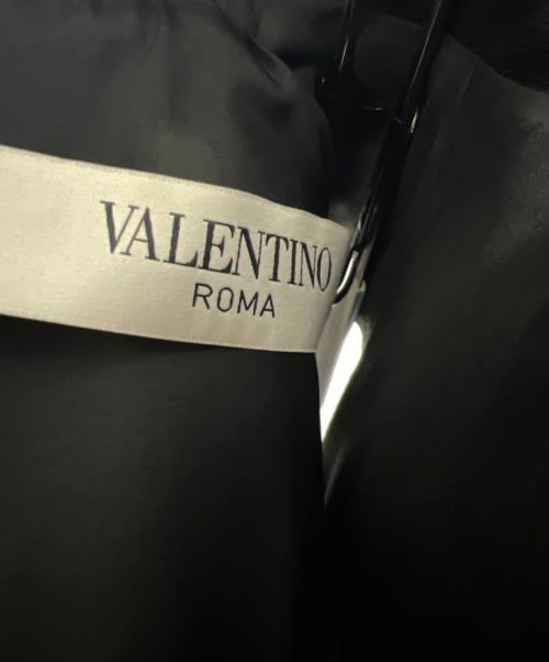 VALENTINO（ヴァレンティノ）VALENTINO (ヴァレンティノ) ノースリーブ・キャミソールワンピース ブラック サイズ:３８の古着・服飾アイテム