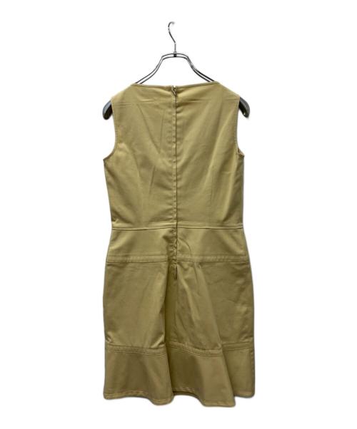 RED VALENTINO（レッドヴァレンティノ）RED VALENTINO (レッドヴァレンティノ) ノースリーブワンピース ベージュ サイズ:３８の古着・服飾アイテム