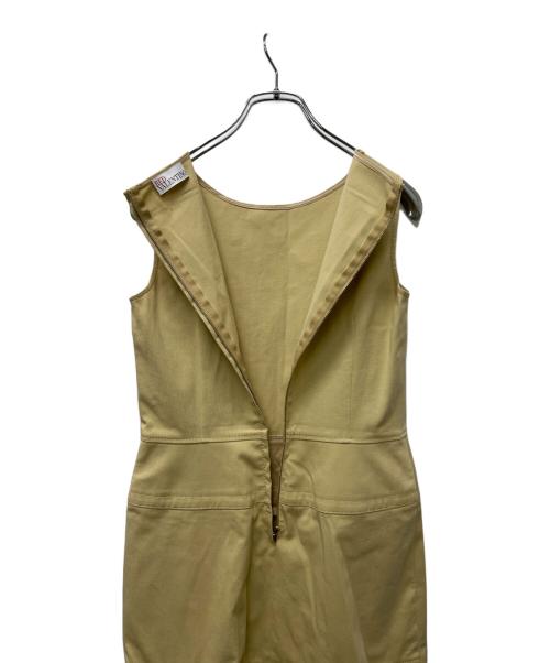 RED VALENTINO（レッドヴァレンティノ）RED VALENTINO (レッドヴァレンティノ) ノースリーブワンピース ベージュ サイズ:３８の古着・服飾アイテム