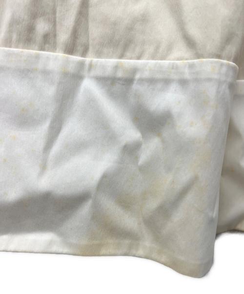 PRADA（プラダ）PRADA (プラダ) 半袖ワンピース ベージュ×アイボリー サイズ:３８の古着・服飾アイテム