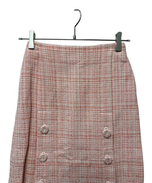 FENDI（フェンディ）FENDI (フェンディ) ツイードセットアップ オレンジ×ホワイト サイズ:３６の古着・服飾アイテム