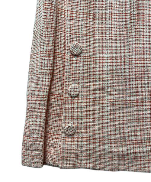 FENDI（フェンディ）FENDI (フェンディ) ツイードセットアップ オレンジ×ホワイト サイズ:３６の古着・服飾アイテム