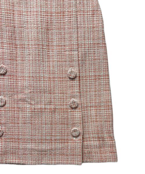 FENDI（フェンディ）FENDI (フェンディ) ツイードセットアップ オレンジ×ホワイト サイズ:３６の古着・服飾アイテム