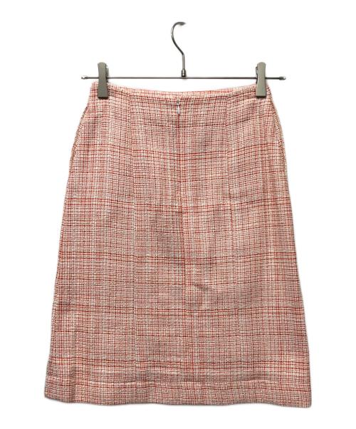 FENDI（フェンディ）FENDI (フェンディ) ツイードセットアップ オレンジ×ホワイト サイズ:３６の古着・服飾アイテム