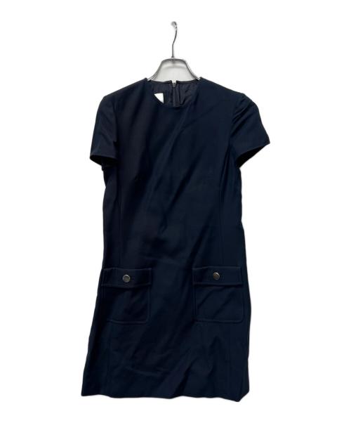 VALENTINO（ヴァレンティノ）VALENTINO (ヴァレンティノ) 半袖ワンピース ネイビー サイズ:３８の古着・服飾アイテム