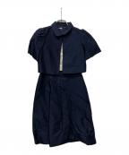 VALENTINOヴァレンティノ）の古着「セットアップワンピース」｜ネイビー