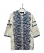 RALPH LAURENラルフローレン）の古着「チュニック」｜ホワイト×ブルー
