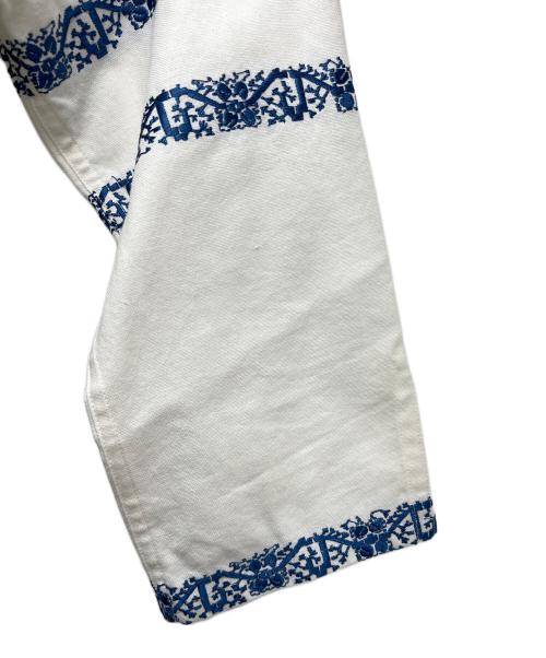 RALPH LAUREN（ラルフローレン）RALPH LAUREN (ラルフローレン) チュニック ホワイト×ブルー サイズ:０の古着・服飾アイテム