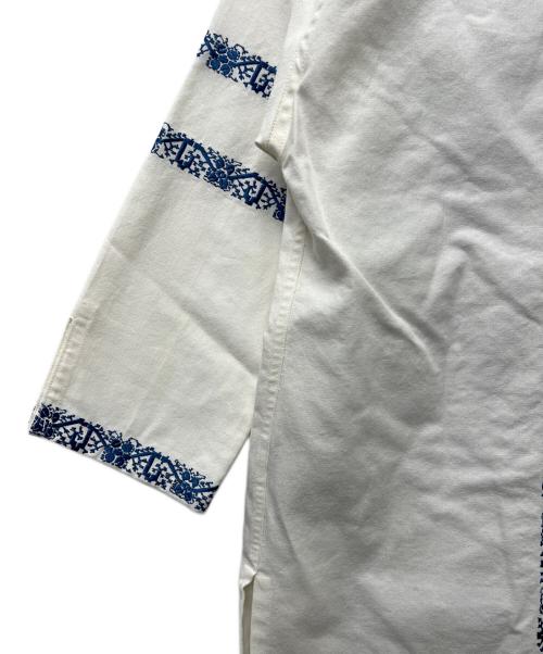 RALPH LAUREN（ラルフローレン）RALPH LAUREN (ラルフローレン) チュニック ホワイト×ブルー サイズ:０の古着・服飾アイテム