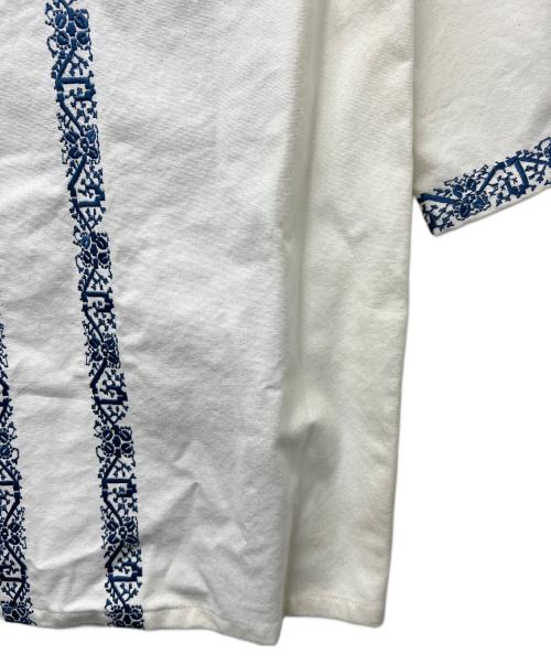 RALPH LAUREN（ラルフローレン）RALPH LAUREN (ラルフローレン) チュニック ホワイト×ブルー サイズ:０の古着・服飾アイテム