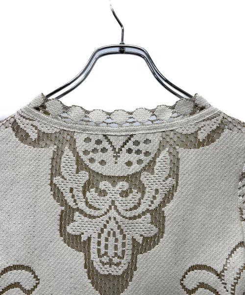 VALENTINO（ヴァレンティノ）VALENTINO (ヴァレンティノ) 半袖ワンピース ベージュ サイズ:４０の古着・服飾アイテム