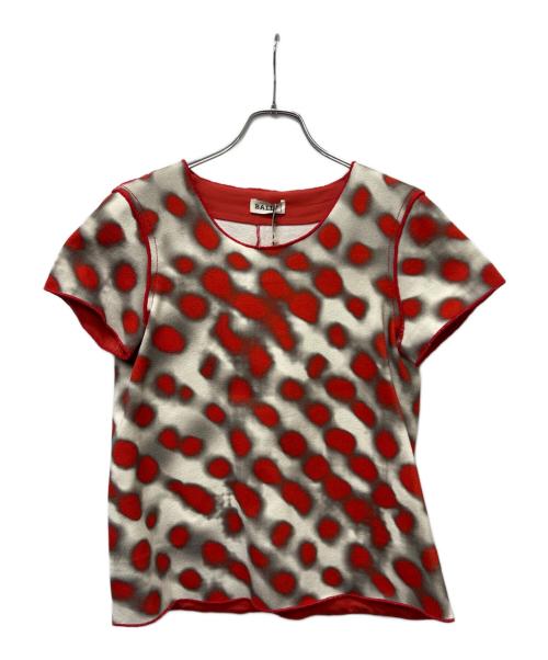 BALLY（バリー）BALLY (バリー) 半袖カットソー レッド×ホワイト サイズ:３２の古着・服飾アイテム