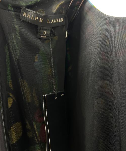 RALPH LAUREN（ラルフローレン）RALPH LAUREN (ラルフローレン) 半袖ワンピース ブラック×グリーンの古着・服飾アイテム