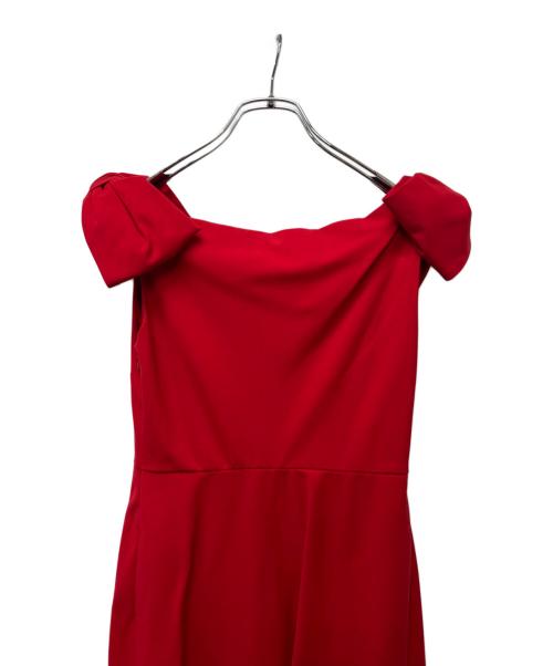 VALENTINO（ヴァレンティノ）VALENTINO (ヴァレンティノ) ノースリーブワンピース レッド サイズ:３８の古着・服飾アイテム