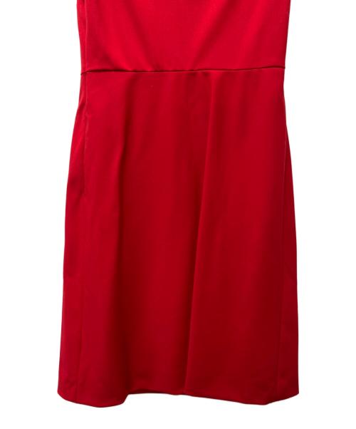VALENTINO（ヴァレンティノ）VALENTINO (ヴァレンティノ) ノースリーブワンピース レッド サイズ:３８の古着・服飾アイテム