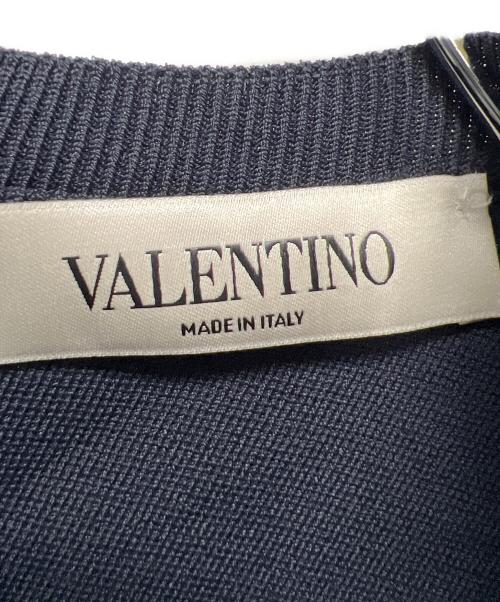 VALENTINO（ヴァレンティノ）VALENTINO (ヴァレンティノ) ニットワンピース ネイビー サイズ:Ｓの古着・服飾アイテム