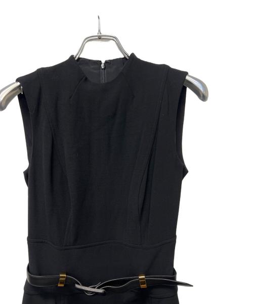 RALPH LAUREN（ラルフローレン）RALPH LAUREN (ラルフローレン) ノースリーブ・キャミソールワンピース ブラック サイズ:０の古着・服飾アイテム