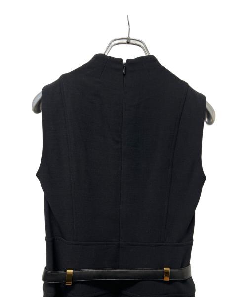 RALPH LAUREN（ラルフローレン）RALPH LAUREN (ラルフローレン) ノースリーブ・キャミソールワンピース ブラック サイズ:０の古着・服飾アイテム