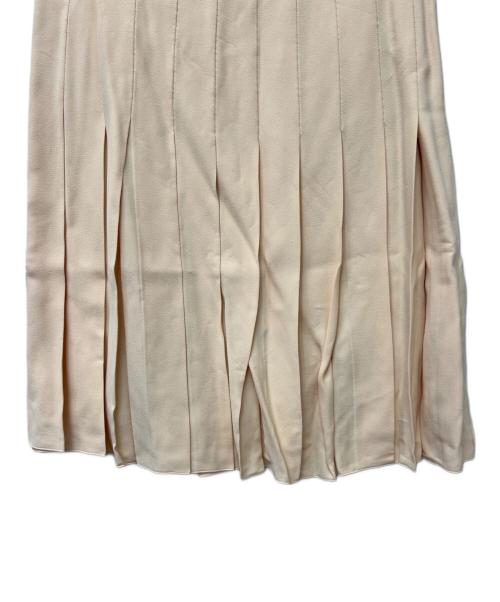 VALENTINO（ヴァレンティノ）VALENTINO (ヴァレンティノ) ミディスカート ベージュ サイズ:38の古着・服飾アイテム