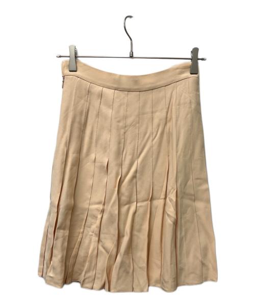VALENTINO（ヴァレンティノ）VALENTINO (ヴァレンティノ) ミディスカート ベージュ サイズ:38の古着・服飾アイテム