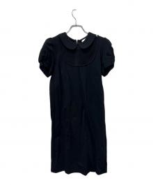 RED VALENTINO（レッドヴァレンティノ）の古着「半袖ワンピース」｜ブラック