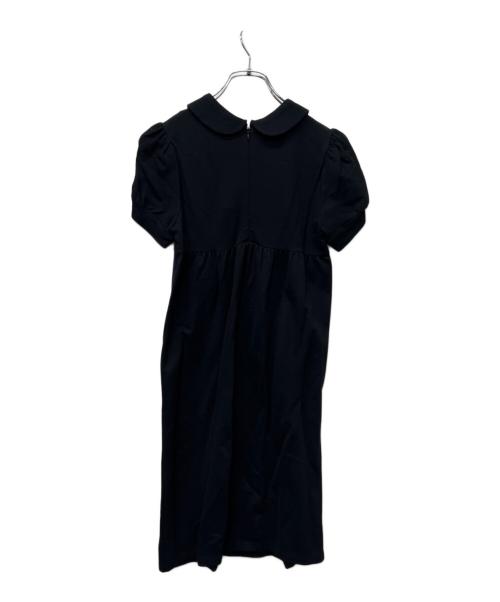 RED VALENTINO（レッドヴァレンティノ）RED VALENTINO (レッドヴァレンティノ) 半袖ワンピース ブラック サイズ:ＸＳの古着・服飾アイテム