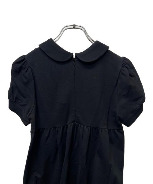 RED VALENTINO（レッドヴァレンティノ）RED VALENTINO (レッドヴァレンティノ) 半袖ワンピース ブラック サイズ:ＸＳの古着・服飾アイテム