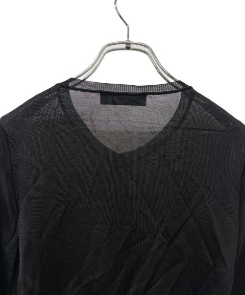 VALENTINO ROMA（ヴァレンティノ ローマ）VALENTINO ROMA (ヴァレンティノ ローマ) シアーカーディガン ブラック サイズ:記載なしの古着・服飾アイテム