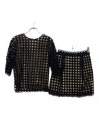 Chloeクロエ）の古着「セットアップ」｜ブラック×ベージュ