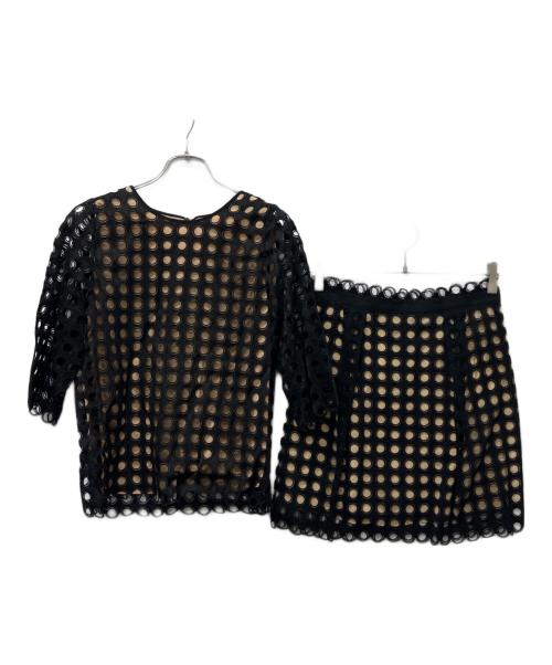Chloe（クロエ）Chloe (クロエ) セットアップ ブラック×ベージュ サイズ:３６の古着・服飾アイテム