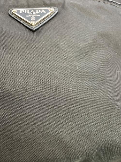 PRADA（プラダ）PRADA (プラダ) ナイロンショルダーバッグ ブラックの古着・服飾アイテム