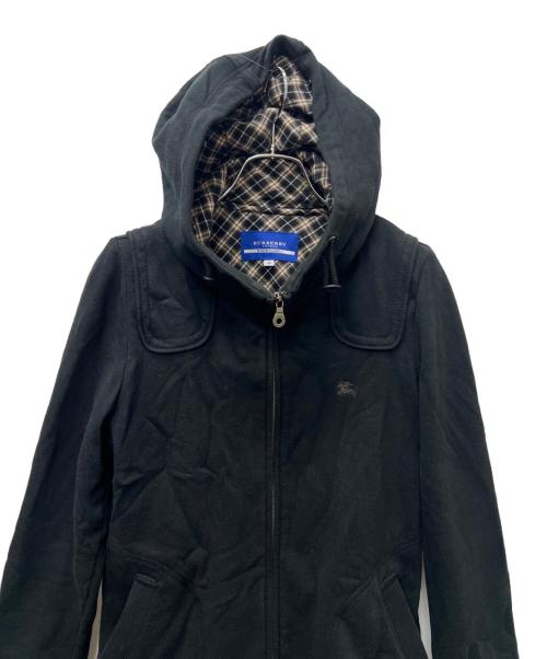 BLUE LABEL CRESTBRIDGE（ブルーレーベルクレストブリッジ）BLUE LABEL CRESTBRIDGE (ブルーレーベルクレストブリッジ) ジップパーカーワンピース ブラック サイズ:３８の古着・服飾アイテム