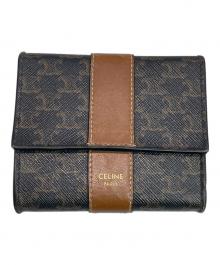 CELINE（セリーヌ）の古着「3つ折り財布」｜ブラウン