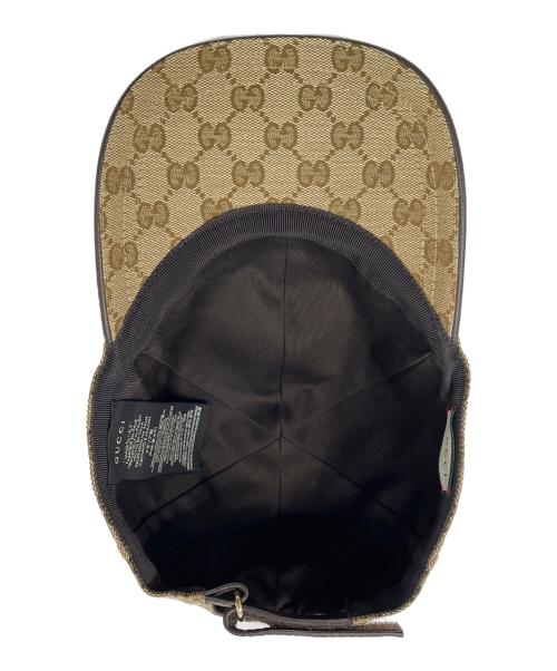 GUCCI（グッチ）GUCCI (グッチ) ベースボールキャップ ベージュ サイズ:Lの古着・服飾アイテム