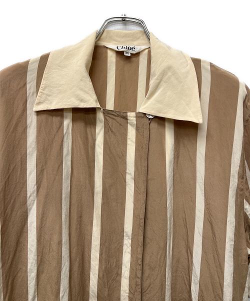 Chloe（クロエ）Chloe (クロエ) セットアップ ベージュ×ホワイト サイズ:３８の古着・服飾アイテム